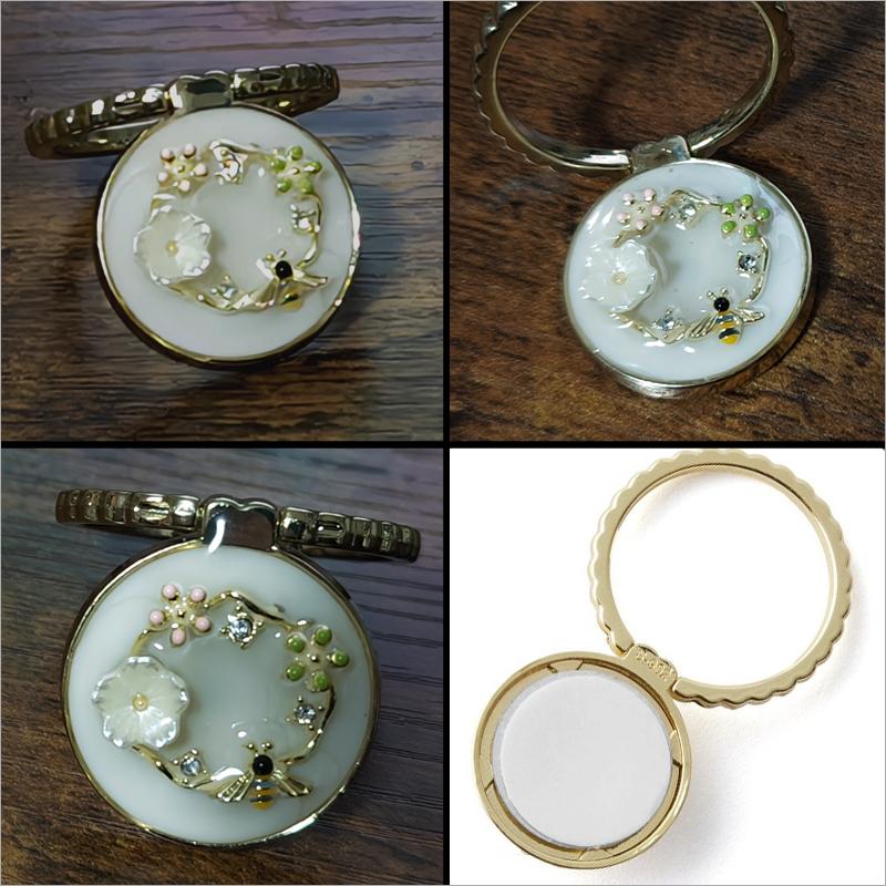 スマホリング★バンカーリング★全機種対応★ハニーフラワー | 3枚目